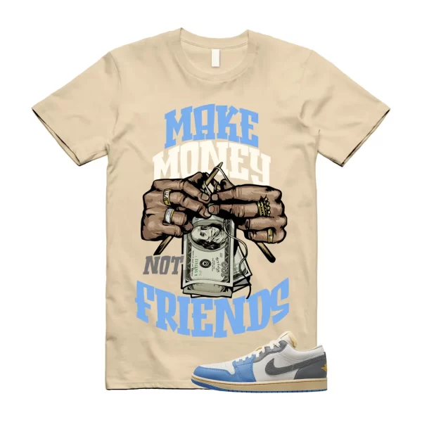 MM T Shirt to match Air Jordan 1 Low SE Tokyo Vintage Dutch Blue Smoke Grey Sail Jezsport.com