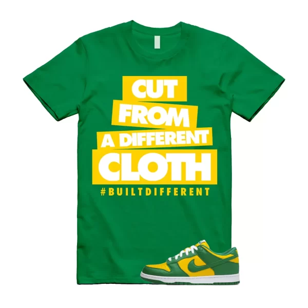 CLOTH T Shirt to match N Dunk Low Brazil Varsity Maize Pine Green White SP OG ,CU1727-700 Jezsport.com