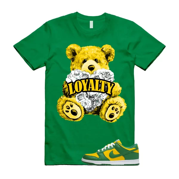 LYLTY T Shirt to match N Dunk Low Brazil Varsity Maize Pine Green White SP OG Jezsport.com