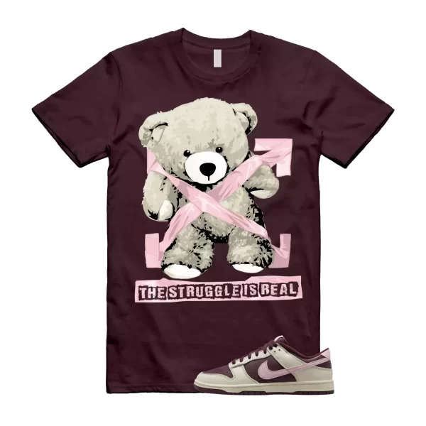 STRUG TShirt to match Dunk Low Valentine’s Day Pale Ivory Soft Pink Night Maroon Jezsport.com