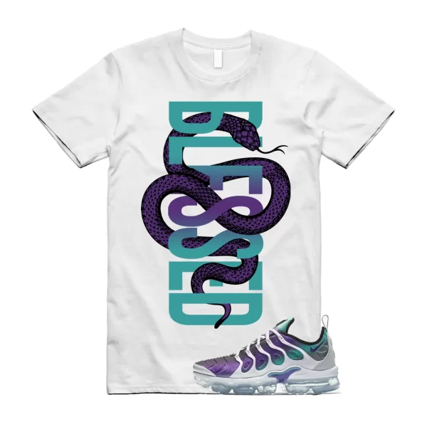 SNAKE Shirt to match Air VaporMax Plus Grape Fierce Purple Aurora Green Gradient Jezsport.com