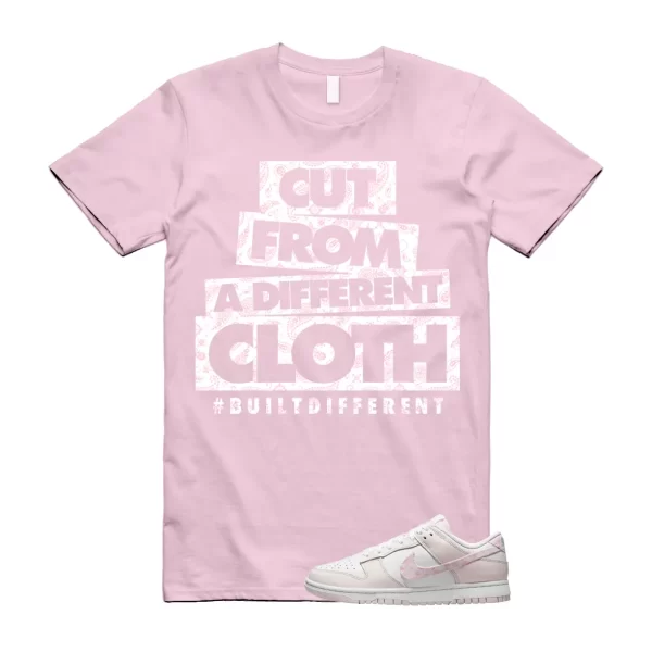 CLOTH T Shirt to match N Dunk Low WMNS Pink Paisley Essential Pack White Pearl Jezsport.com