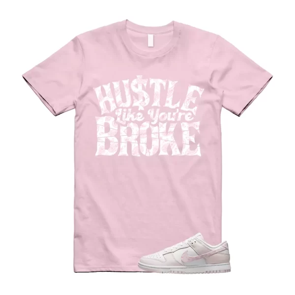 BROKE T Shirt to match N Dunk Low WMNS Pink Paisley Essential Pack White Pearl Jezsport.com