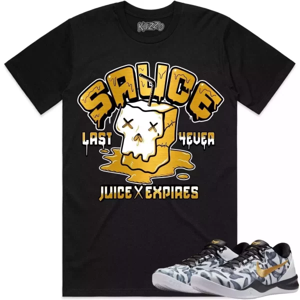 Kobe 8 Mambacita 8s Gigi Shirt to Match - GOLD METALLIC SAUCE Jezsport.com