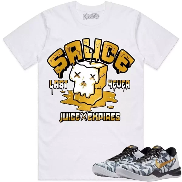 Kobe 8 Mambacita 8s Gigi Shirt to Match - GOLD METALLIC SAUCE Jezsport.com