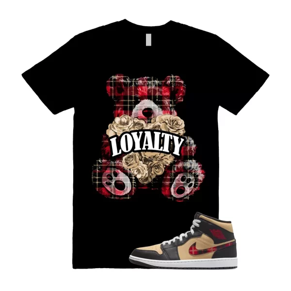 LYLTY T Shirt to match Mid Tartan Tan Black Red Plaid Sesame Fire Red Jezsport.com