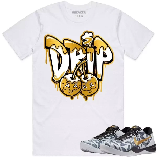 Kobe 8 Mambacita 8s Gigi Shirt to Match - GOLD METALLIC MONEY DRIP Jezsport.com