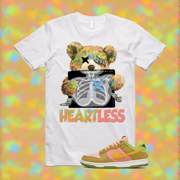 HEART Shirt to match Dunk Low Next Nature Sun Club Arctic Orange Sanded Gold Jezsport.com