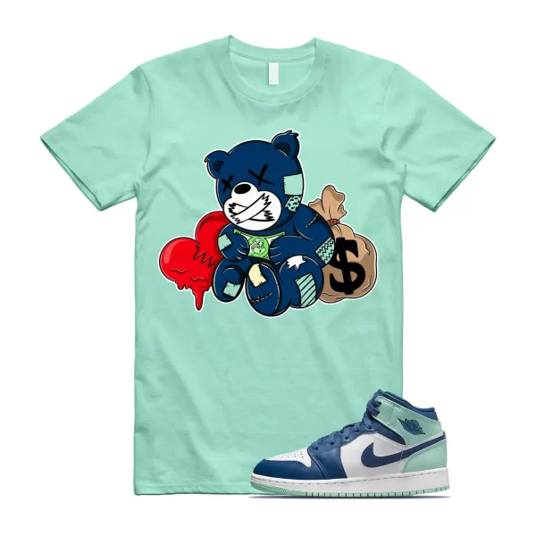 Mystic Mint Foam 1 Navy Blue T Shirt Match BEAR ,554725-413 Jezsport.com