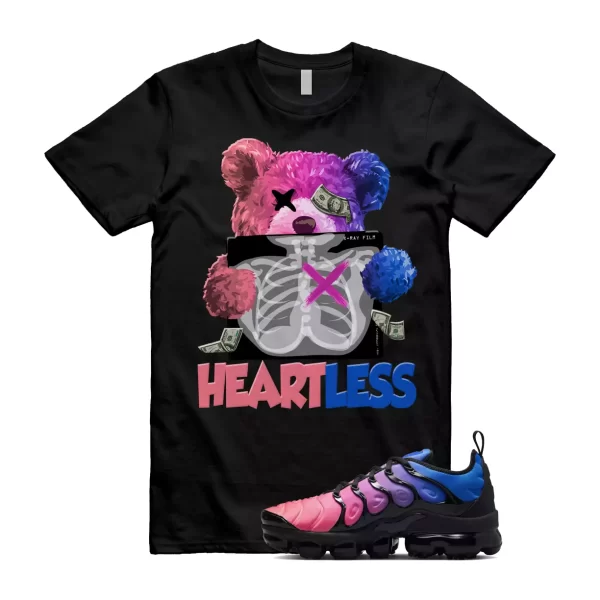 HEART T Shirt to match Air VaporMax Plus Racer Blue Black Hyper Pink Pulse Jezsport.com