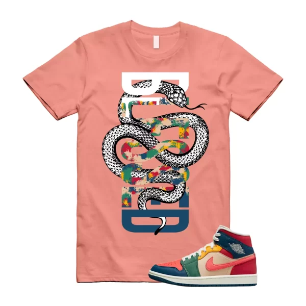 Magic Ember 1 Fire Red Taxi Mid SE Multicolor Black French Blue WMNS Shirt SNAKE Jezsport.com