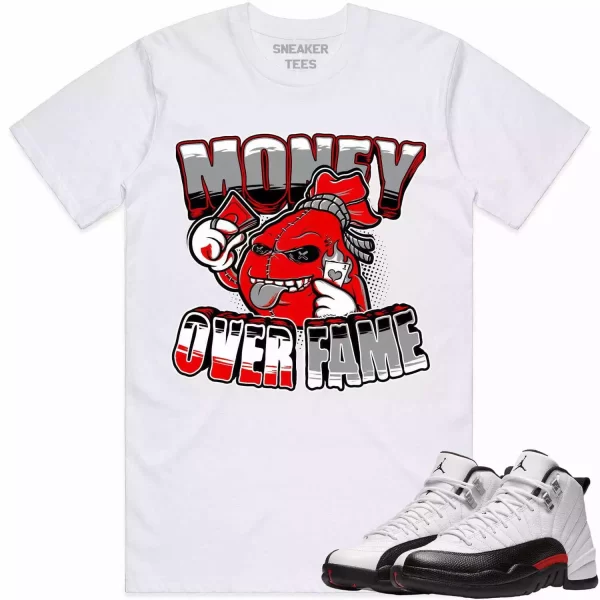 Jordan 12 Red Taxi 12s Shirt to Match - RED MOF Jezsport.com