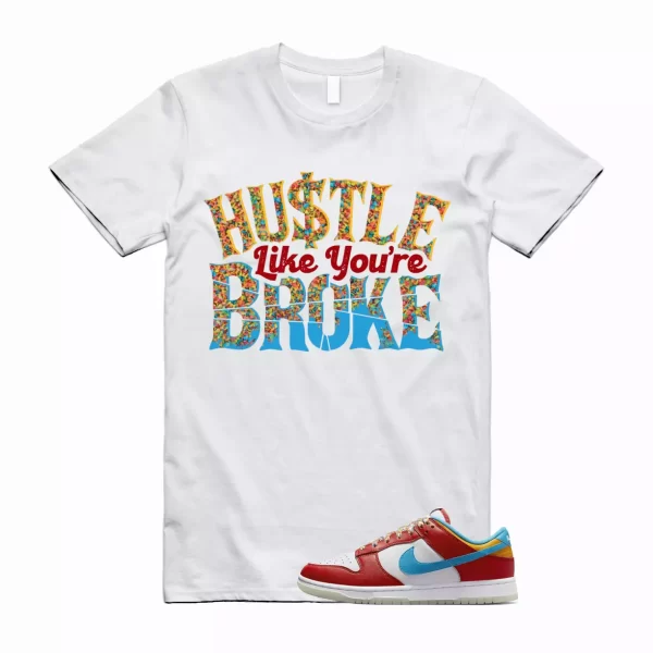 BROKE Shirt to match Dunk Low Lebron Habanero Fruity Laser Blue White Pebbles 1 Jezsport.com