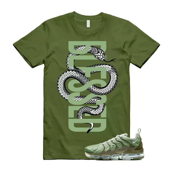 SNAKEBLS T Shirt to match Air VaporMax Plus Olive Green Cargo Khaki Rough Dunk Jezsport.com