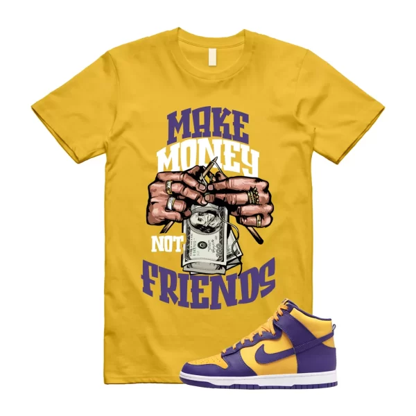 MM T Shirt to match Dunk High Purple Yellow Court Gold Home Away 95 Lebron, DD1399-500 Jezsport.com