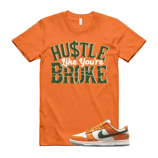 BROKE T Shirt to match N Dunk Low Florida A&M Orange Horizon Fortress Green Jezsport.com