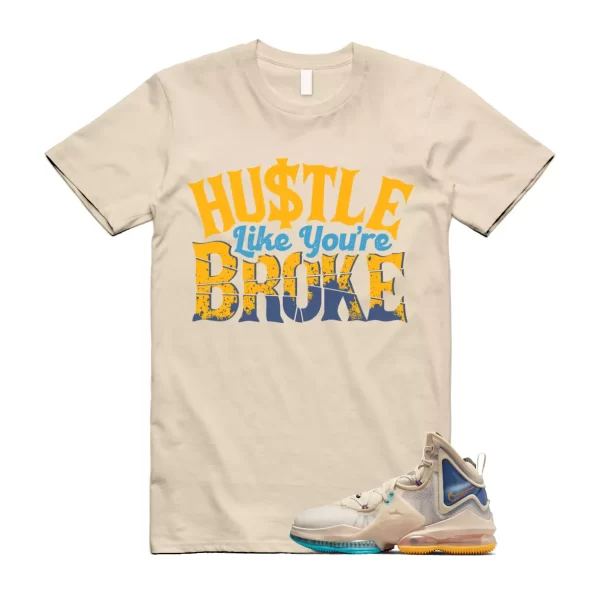 BROKE T Shirt to match Lebron 19 Pearl Game Royal White University Gold Jezsport.com