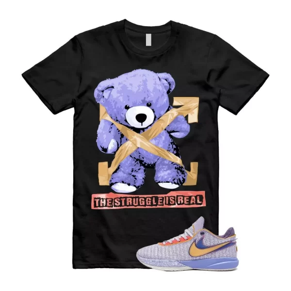 STRUG Shirt LeBron 20 Violet Frost Metallic Gold Purple Pulse Time Machine 19 18 Jezsport.com