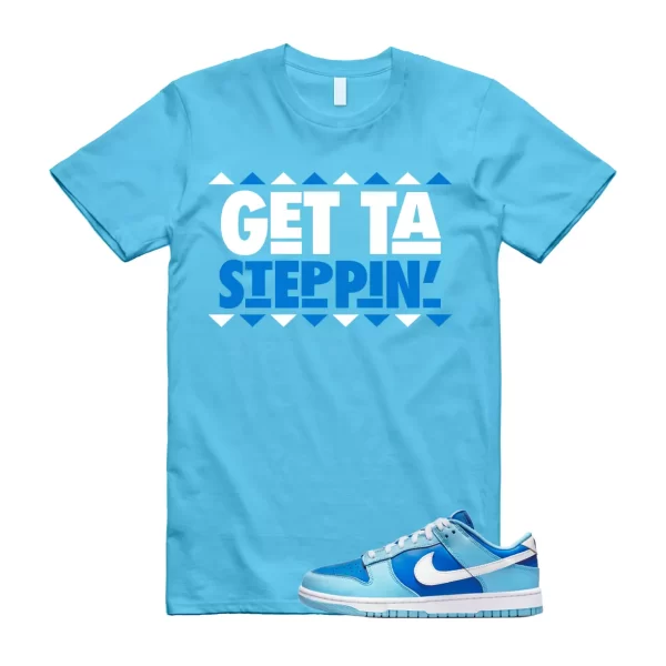 GET T Shirt for Dunk Low Argon Blue Flash Marina Dutch UNC University VaporMax Jezsport.com