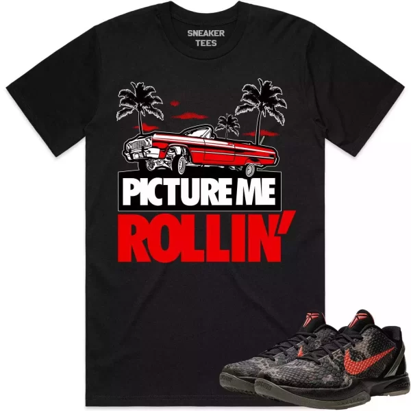 Kobe 6 Italian Camo 6s Shirt to Match - RED PMR Jezsport.com