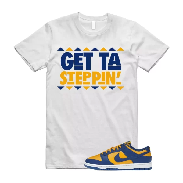 GET T Shirt for Dunk Low Blue Jay University Yellow Michigan 1 UCLA Gold Jezsport.com