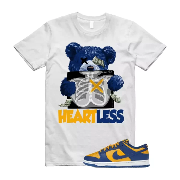 HEART T Shirt for Dunk Low Blue Jay University Yellow Michigan 1 UCLA Gold Jezsport.com