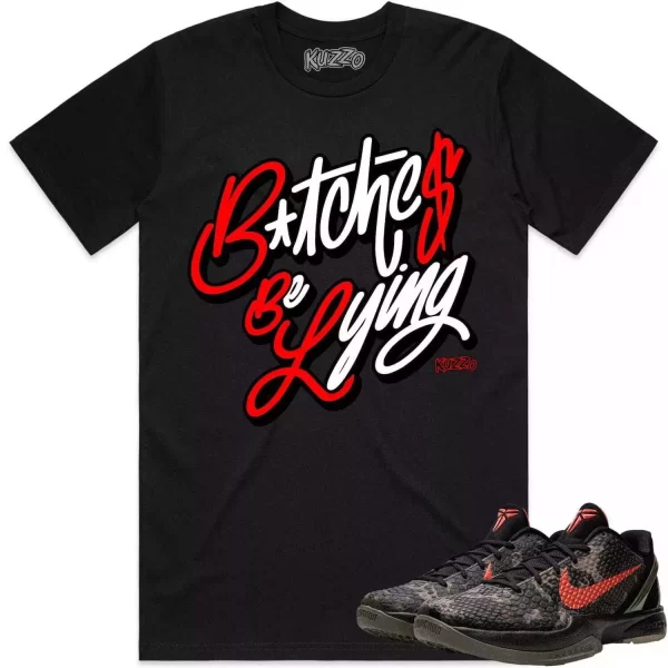 Kobe 6 Italian Camo 6s Shirt to Match - RED BBL Jezsport.com