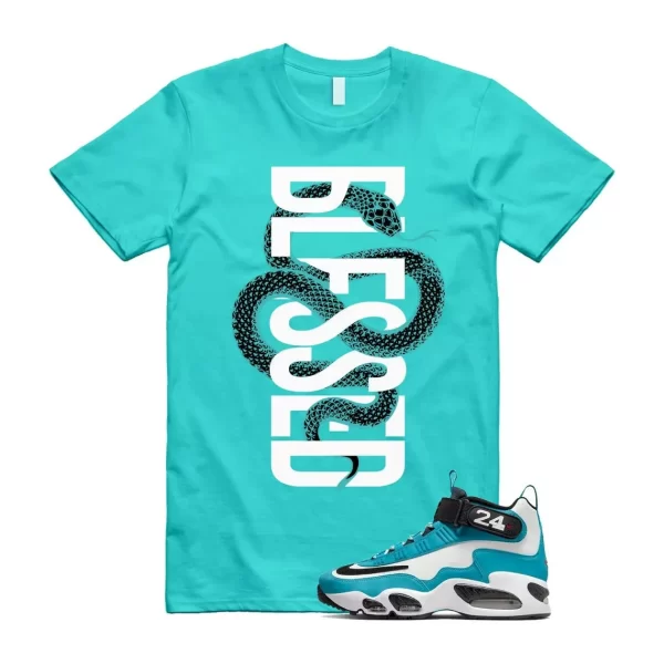 BLESSED T Shirt for Air Griffey Max 1 Aquamarine Teal Aqua Freshwater 24 Jezsport.com