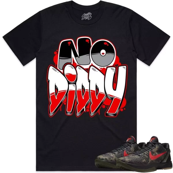 Kobe 6 Italian Camo 6s Shirt to Match - RED NODIDDY Jezsport.com