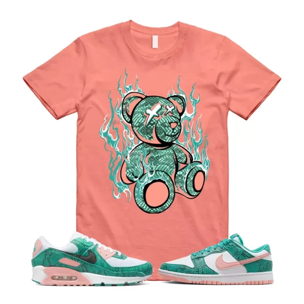 LIT T Shirt to match Dunk Low Coral Snakeskin Snake Washed Teal Bleached 1 91 Jezsport.com