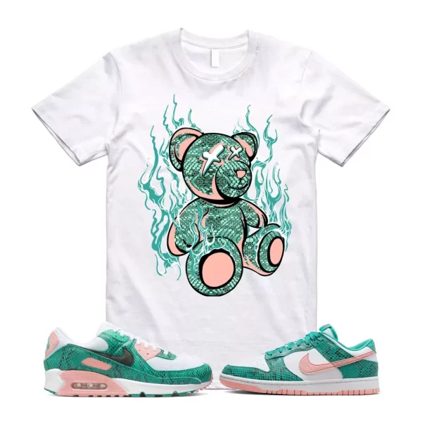 LIT T Shirt to match Dunk Low Coral Snakeskin Snake Washed Teal Bleached 1 92 Jezsport.com