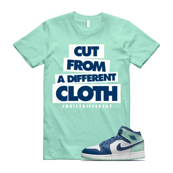 Mystic Mint Foam 1 Navy Blue T Shirt Match CLOTH Jezsport.com