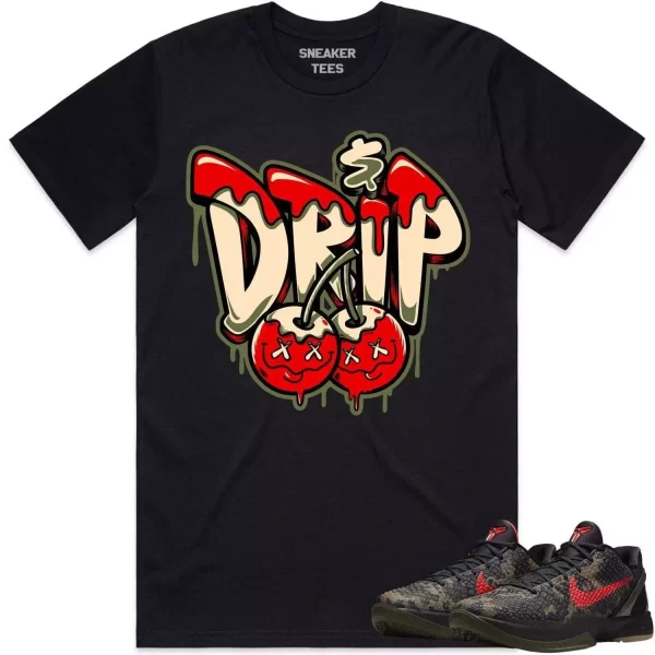 Kobe 6 Italian Camo 6s Shirt to Match - OLIVE MONEY DRIP Jezsport.com