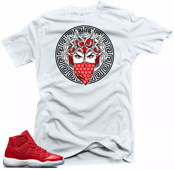 Shirt to match Jordan 11 Win like 96.Medusa 11 White Tee Jezsport.com