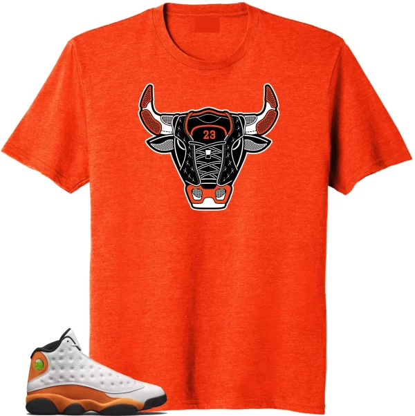 Shirt to Match Jordan Retro 13 Starfish.Bull 13 Match Tees Jezsport.com