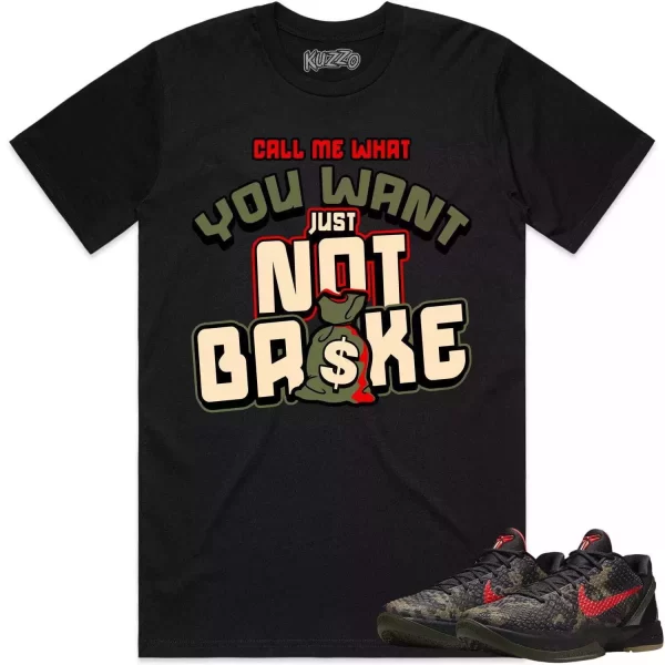 Kobe 6 Italian Camo 6s Shirt to Match - OLIVE NOT BROKE Jezsport.com