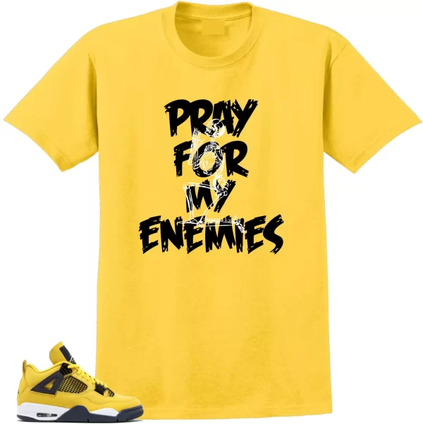 Tee to match Air Jordan Retro 4 Tour Yellow Lighting-Enemies Tees Jezsport.com