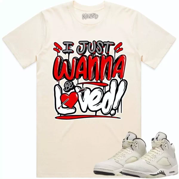 Jordan Retro 5 Sail 5s Shirt to Match - RED LOVED Jezsport.com