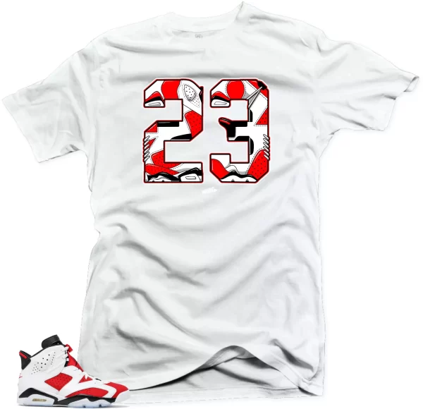 Shirt to Match Jordan Retro 6 Air Jordan Carmine. 23 Sneaker Tees Jezsport.com