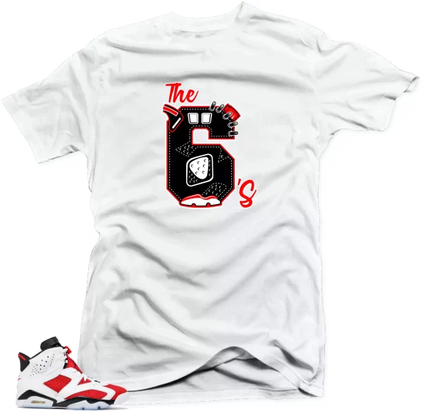 Shirt to Match Jordan Retro 6 Air Jordan Carmine. The 6's Sneaker Tees Jezsport.com