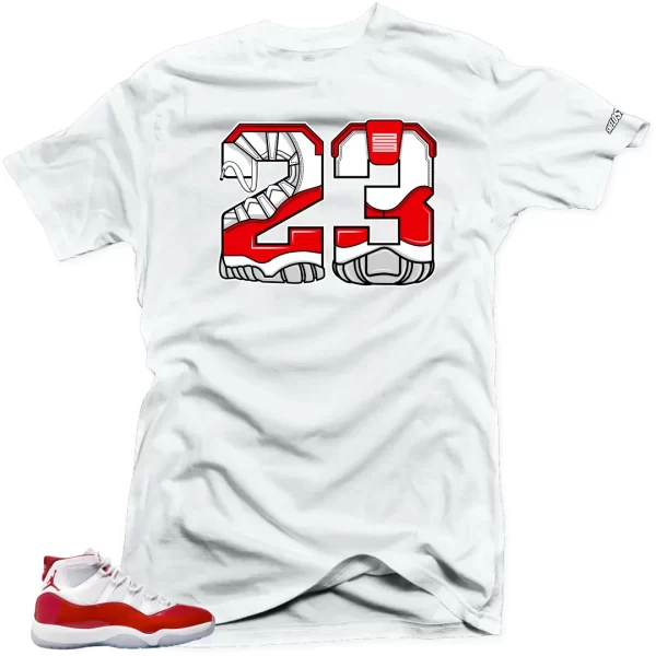 Shirt To Match Jordan 11 Cherry Varsity Red - 23 Air Sneaker Tees Jezsport.com