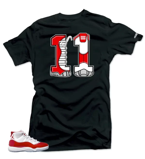 Shirt To Match Jordan 11 Cherry Varsity Red - 11 Air Sneaker Tees Jezsport.com