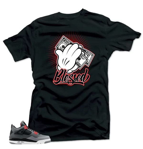 Shirt To Match Jordan 4 Infrared Volt - Blessed Sneaker Match Shirts Jezsport.com