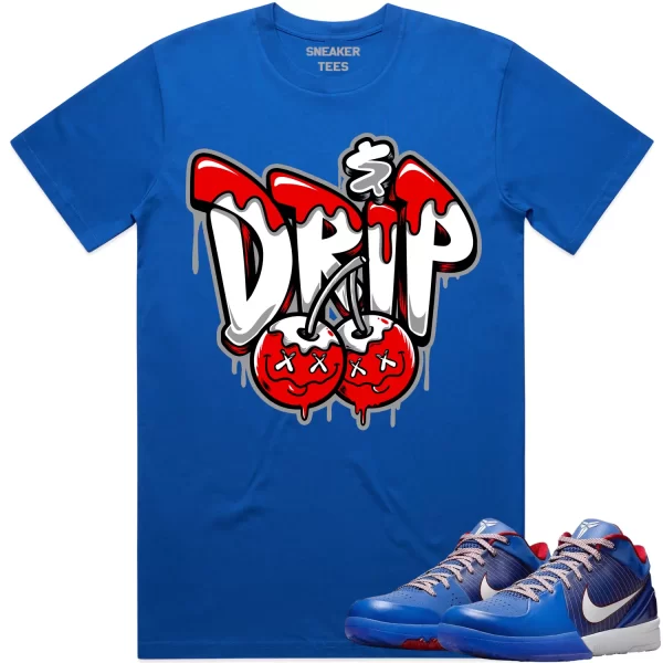 Kobe 4 Philly 4s Shirt to Match - RED MONEY DRIP Jezsport.com