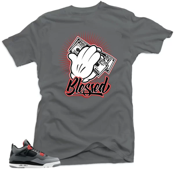 Shirt To Match Jordan 4 Infrared Volt - Blessed Sneaker Match Shirts Jezsport.com