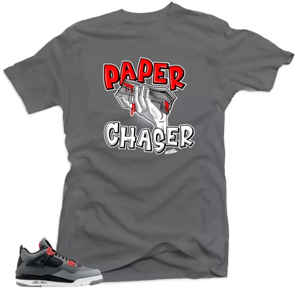 Shirt To Match Jordan 4 Infrared Volt - Paper Chaser $ Sneaker Match Shirts Jezsport.com