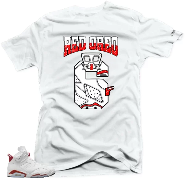 Shirt to Match Jordan 6 Red Oreo Sneakers -Retro 6 Oreo Tees Jezsport.com