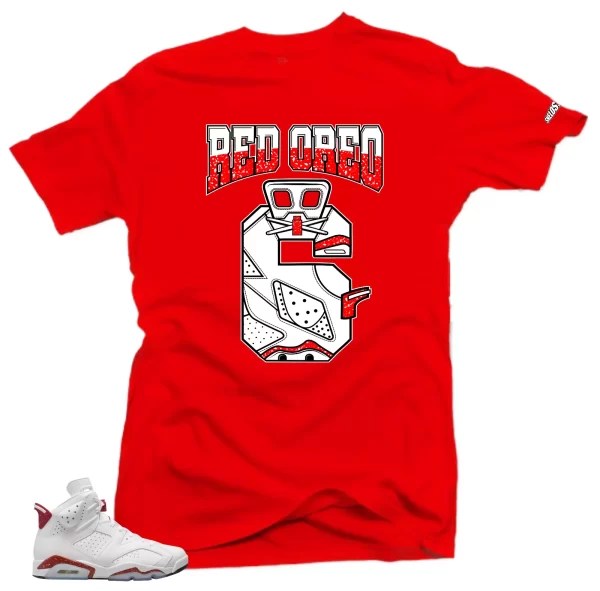 Shirt to Match Jordan 6 Red Oreo Sneakers -Retro 6 Oreo Tees Jezsport.com