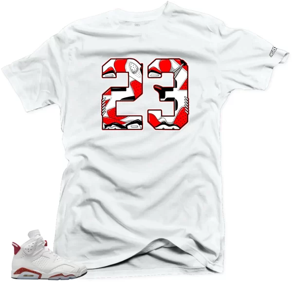 Shirt to Match Jordan 6 Red Oreo Sneakers - 23 Tees Jezsport.com