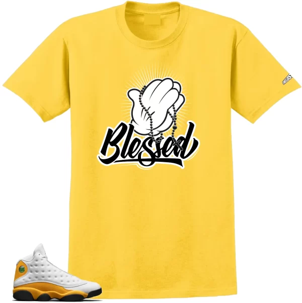 Shirt To Match Jordan 13 Del Sol -Blessed 13 Sneaker Tees Jezsport.com